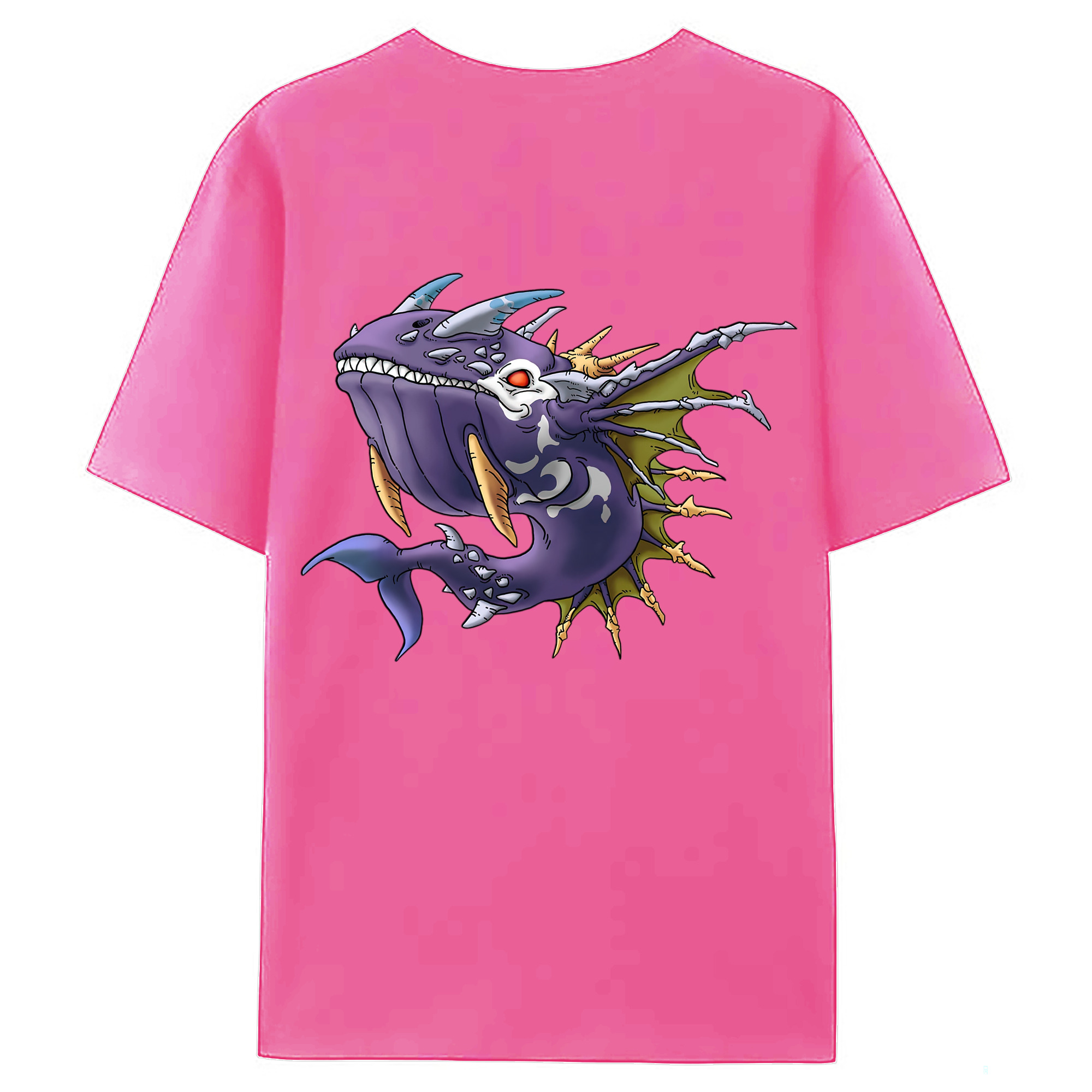 （画像用） ドラゴンクエスト Doragon Kuesuto Dragon Quest レディース半袖Tシャツ(バックプリント)